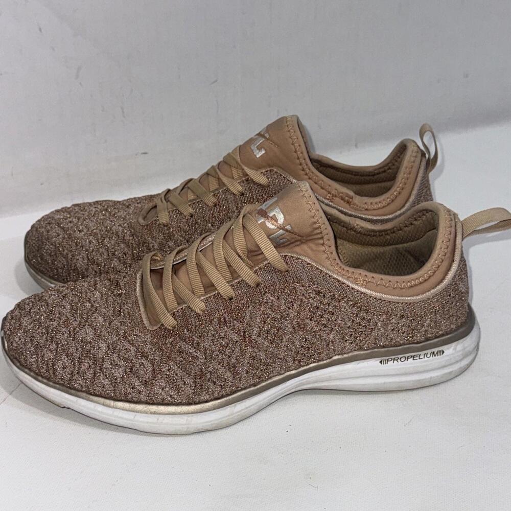 APL Techloom Phantom Rose Gold‎ Sparkle Athletic Gym Running Sneakers Shoes 10.5